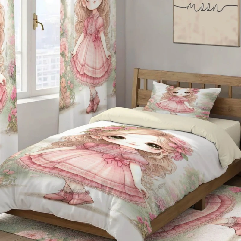 سرویس خواب 1 نفر 4 تکه مدل عروسک 120 کد 277