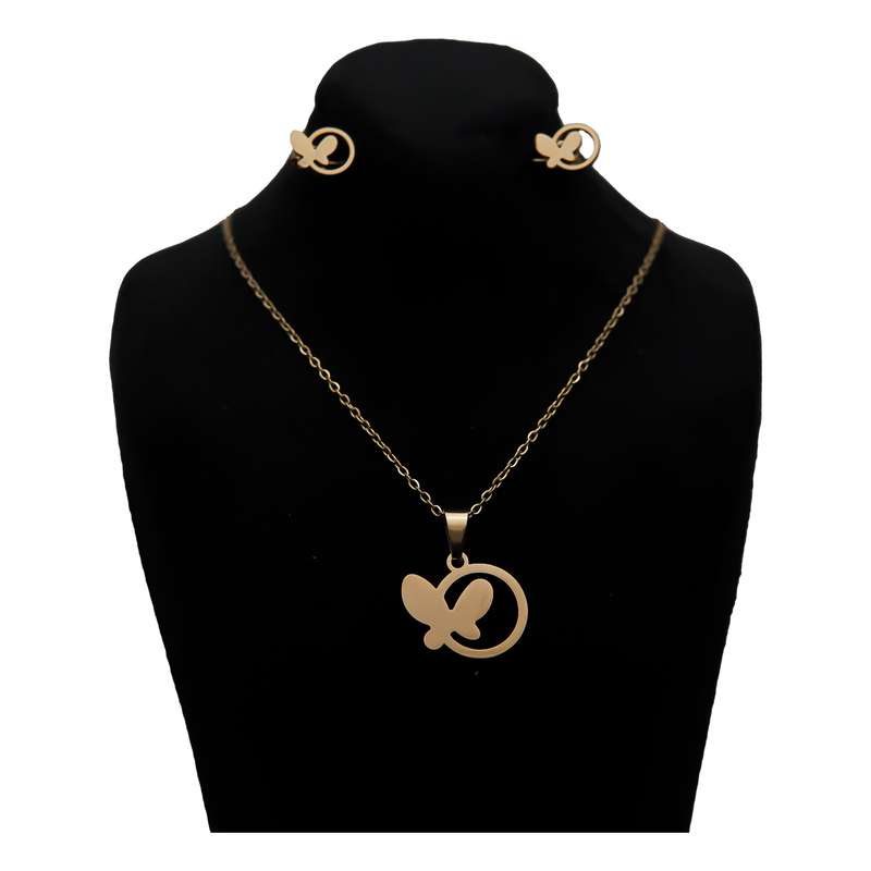 نیم ست زنانه طرح پروانه