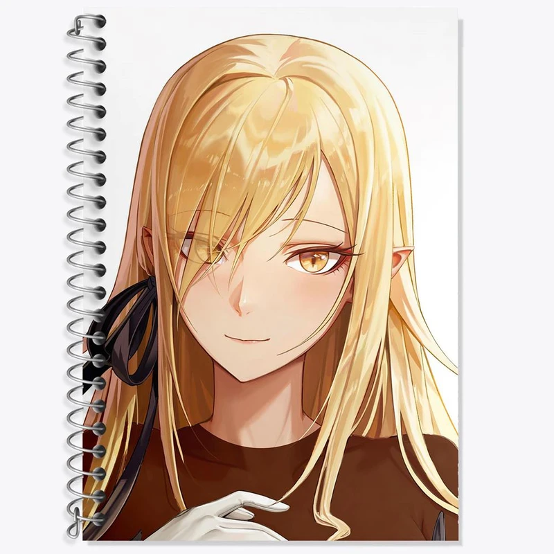 دفتر زبان 50 برگ خندالو مدل سه خط طرح شینوبو اوشینو انیمه مونوگاتاری کد 16222