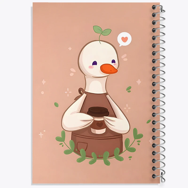 دفتر مشق 100 برگ خندالو طرح اردک باریستا کد F6133