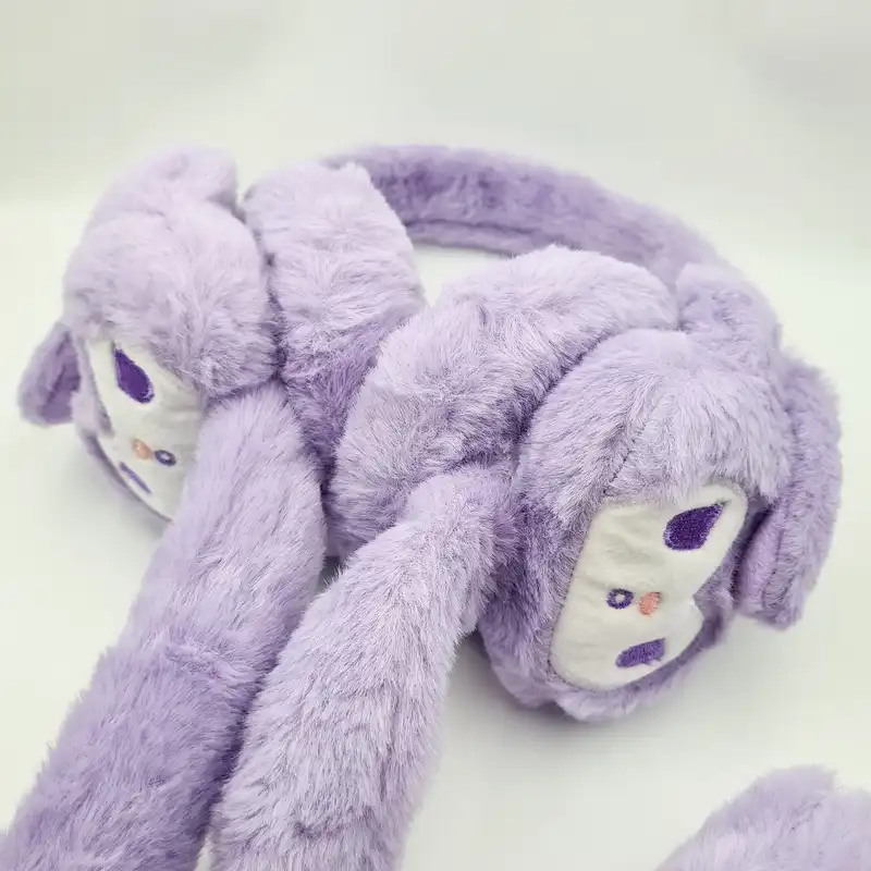 گوش گیر زمستانی بچگانه مدل  کرومی گوش پمپی متحرک چراغ دار کد 09