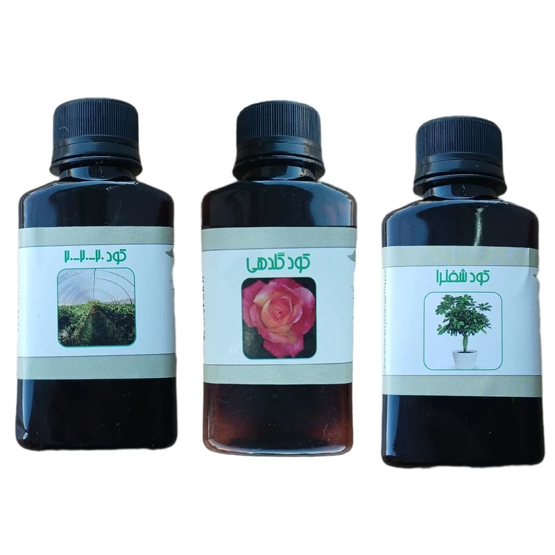 کود مایع کامل سه بیست و شفلرا و گلدهی مدل life drop حجم 110 میلی لیتر بسته 3 عددی