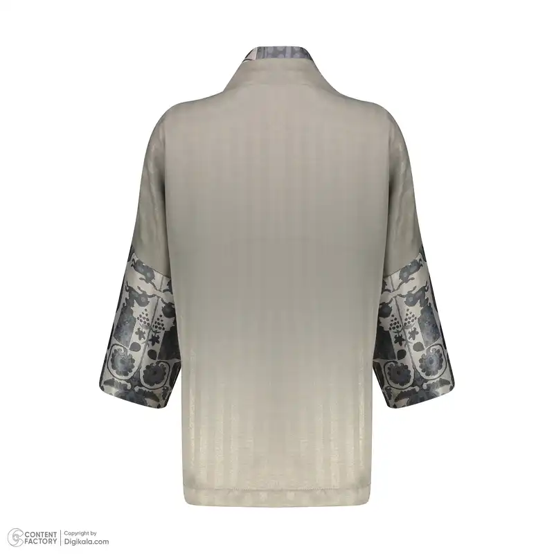 مانتو زنانه آدور مدل ساسانی رنگ خاکستری