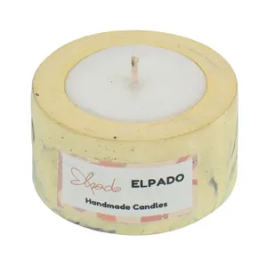 شمع دست ساز مدل الپادو بتنی