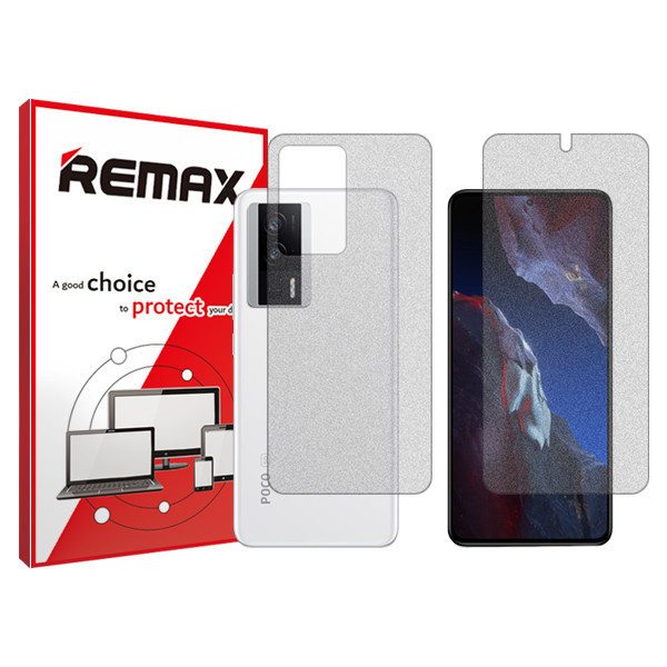 محافظ صفحه نمایش مات ریمکس مدل HyMTT مناسب برای گوشی موبایل شیائومی Poco F5 Pro به همراه محافظ پشت گوشی