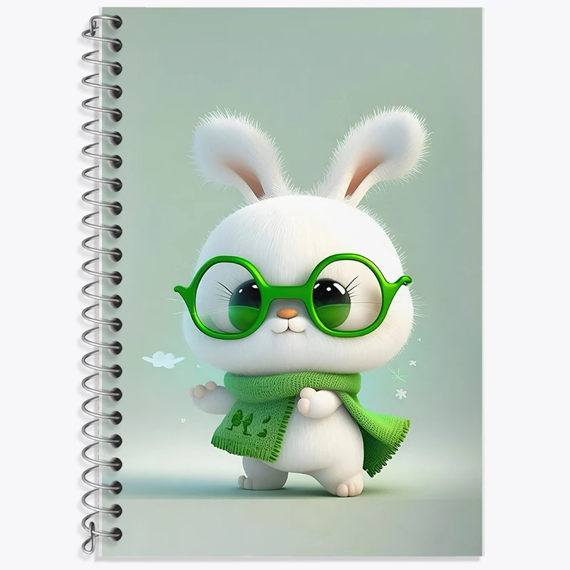 دفتر نت موسیقی 50 برگ خندالو طرح خرگوش کیوت کد F5693