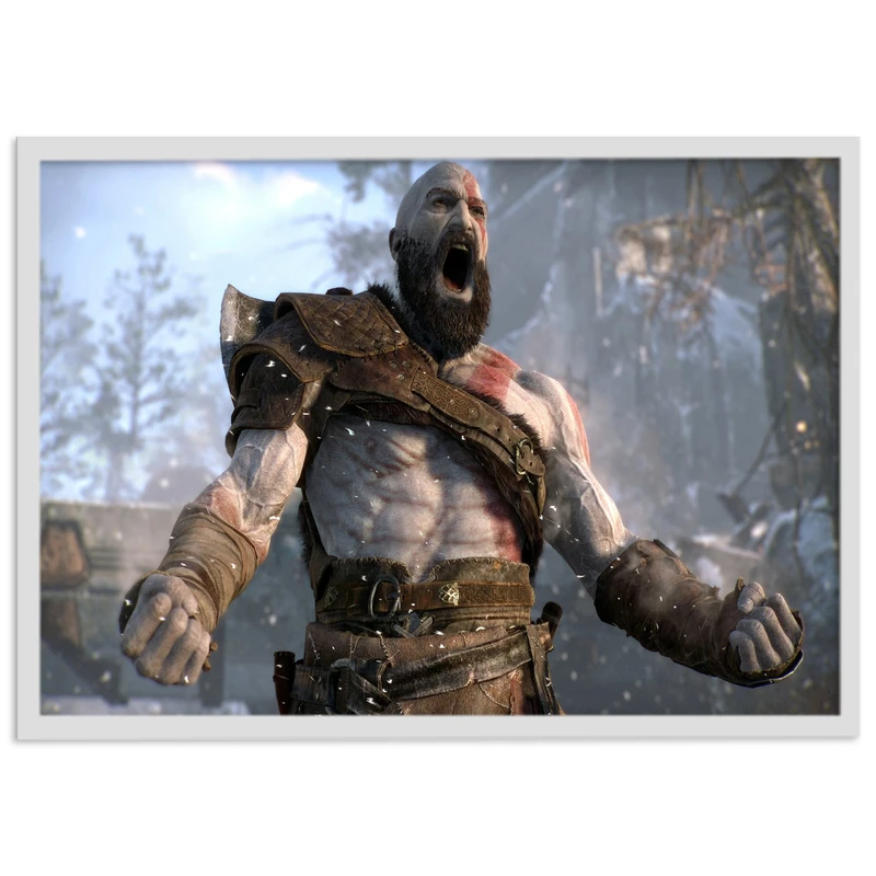 تابلو نوری بکلیت مدل طرح بازی گیمینگ God of war مدل چراغدار W-s1407