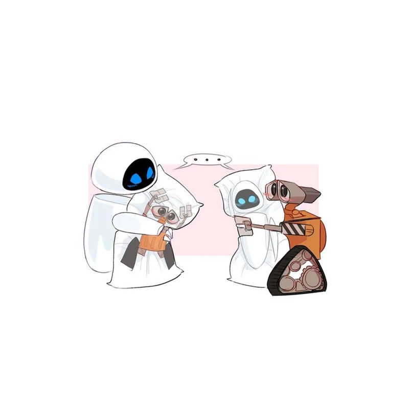 استیکر لپ تاپ و موبایل مدل انیمیشن طرح والی Wall E کد 2607