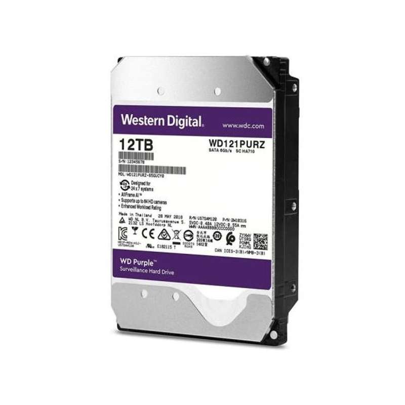 هارددیسک اینترنال وسترن دیجیتال مدل Purple WD121PURZ ظرفیت 12 ترابایت