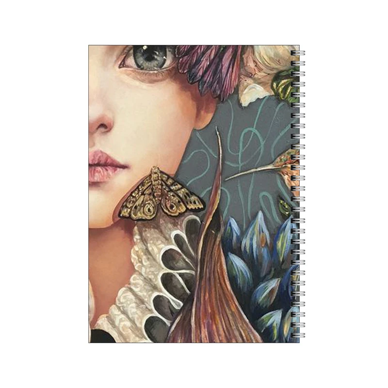 دفتر مشق 100 برگ بامبیلیپ طرح دختر و پرندگان کد 0566222