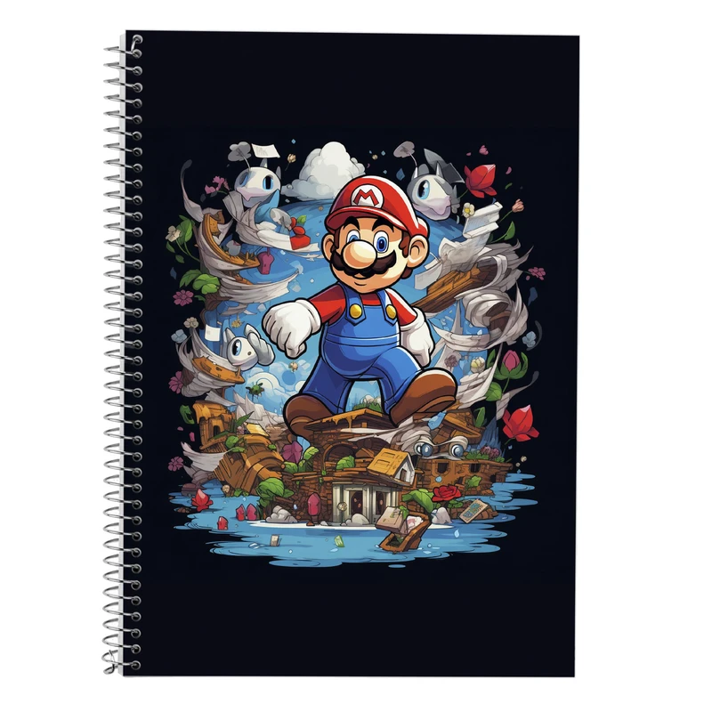 دفتر لغت 50 برگ مدوپد طرح سوپرماریو super mario کد DF2873