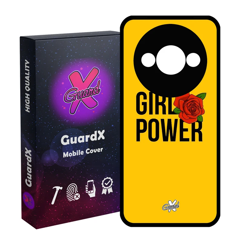 کاور گارد ایکس طرح Girl Power مدل قاب Glass10037 مناسب برای گوشی موبایل شیائومی Redmi A3 4G/ A3X 4G/ Poco C61
