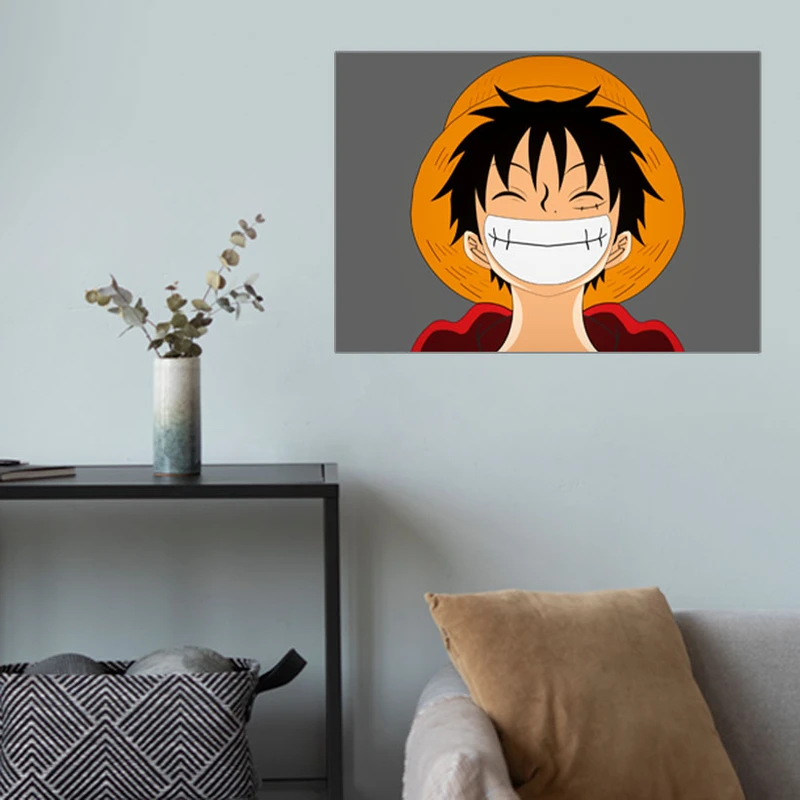 پوستر گوفی مدل مانکی دی لوفی انیمه وان پیس طرح Luffy One Piece Anime کد TEETH23