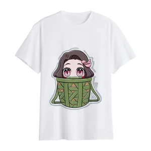 تی شرت آستین کوتاه زنانه مدل انیمه کد 06