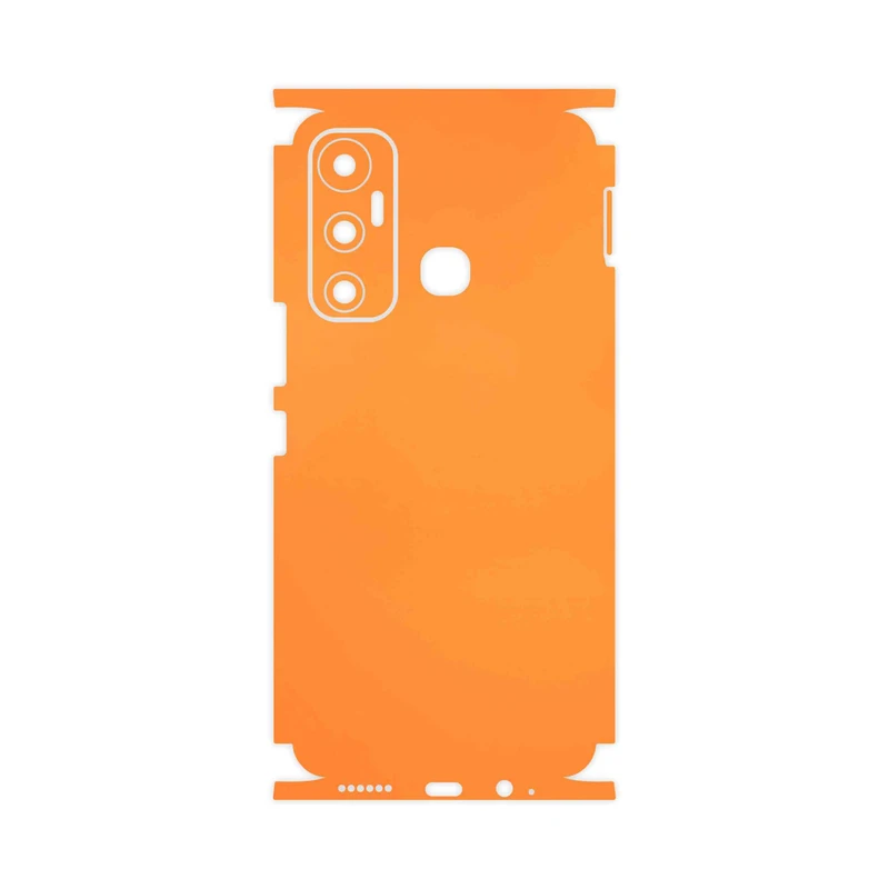 برچسب پوششی ماهوت مدل Matte-Orange-FullSkin مناسب برای گوشی موبایل اینفینیکس Hot 11