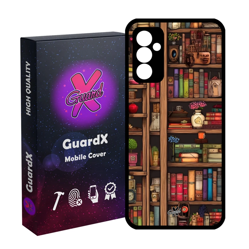 کاور گارد ایکس طرح کتابخانه مدل Glass10711 مناسب برای گوشی موبایل سامسونگ Galaxy A54 / A54 5G