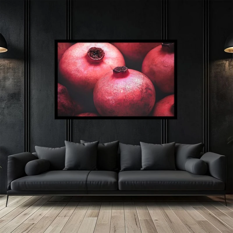 تابلو بکلیت طرح تصویر هنری و دکوری میوه انار  مدل B-bu5097