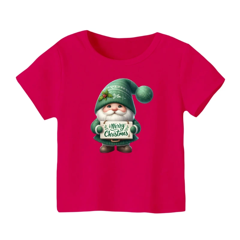 تی شرت آستین کوتاه بچگانه مدل بابانوئل کریسمس کد 33