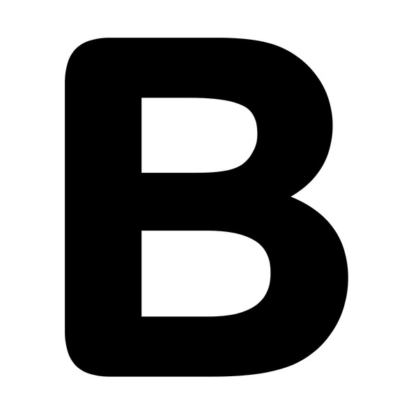 استیکر چوبی مدل حروف انگلیسی کد MDF-M-B