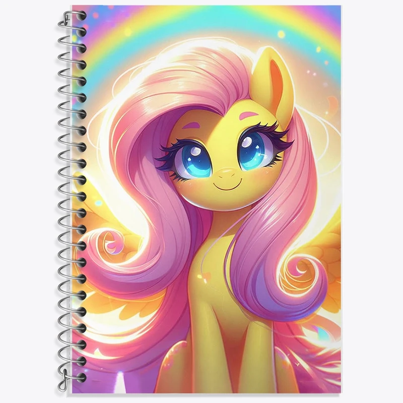 دفتر زبان 50 برگ خندالو مدل دو خط طرح یونیکورن کد F2764