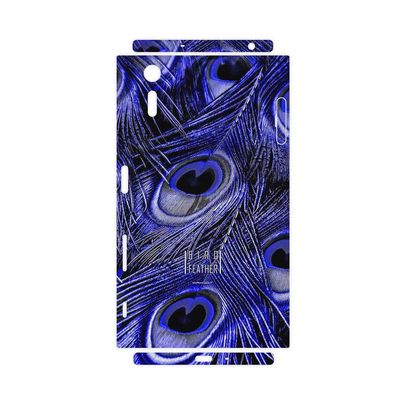 برچسب پوششی ماهوت مدل Purple Feather-FullSkin مناسب برای گوشی موبایل سونی Xperia XZ