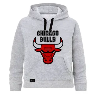 هودی پسرانه طرح شیکاگو کد J22 رنگ طوسی