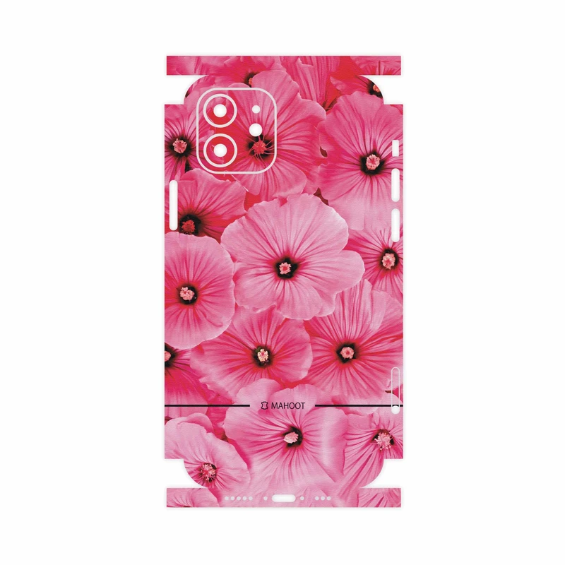 برچسب پوششی ماهوت مدل Pink-Flower-FullSkin مناسب برای گوشی موبایل اپل iPhone 12