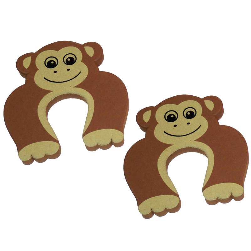محافظ انگشت درب و پنجره کودک مدل میمون بسته 2 عددی