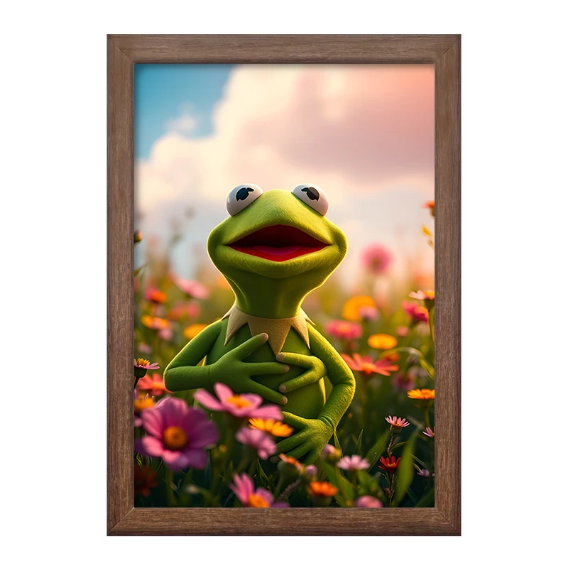 تابلو خندالو طرح کرمیت قورباغه (Kermit) کد F11672