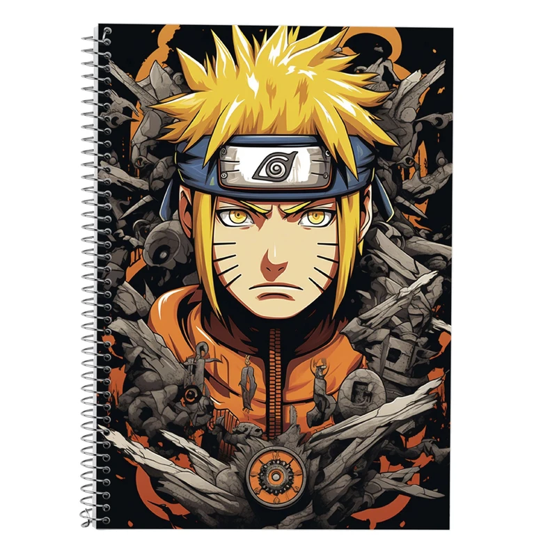 دفتر زبان 50 برگ مدوپد مدل دوخط طرح Naroto کد DF11096