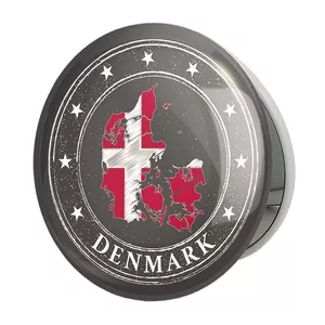 آینه جیبی خندالو طرح پرچم دانمارک مدل تاشو کد 20667 