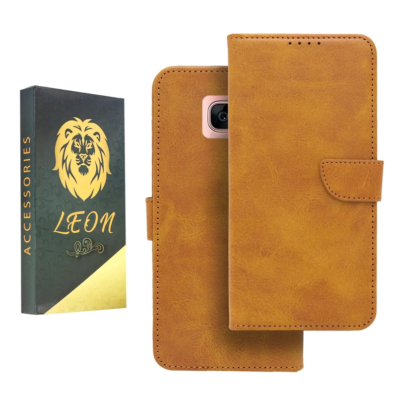 کیف کلاسوری لئون مدل Khoshi مناسب برای گوشی موبایل سامسونگ Galaxy S7 Edge