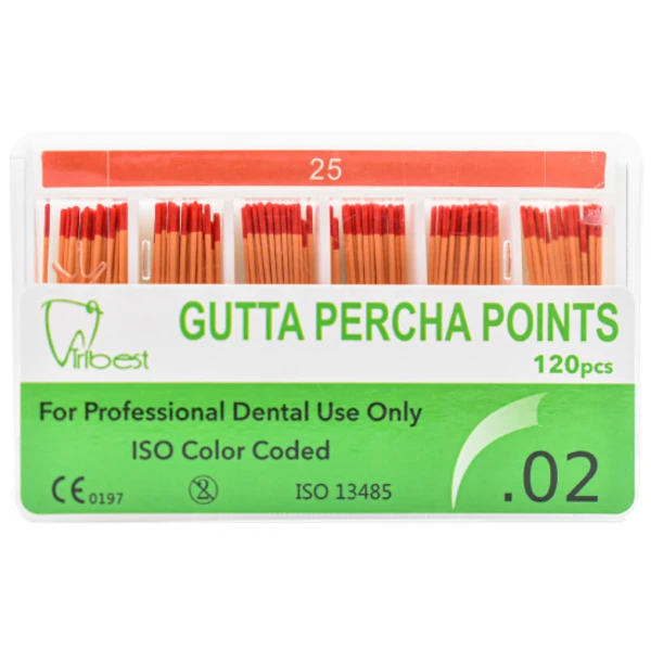 گوتا دندانپزشکی تریبست مدل 25 بسته 120 عددی