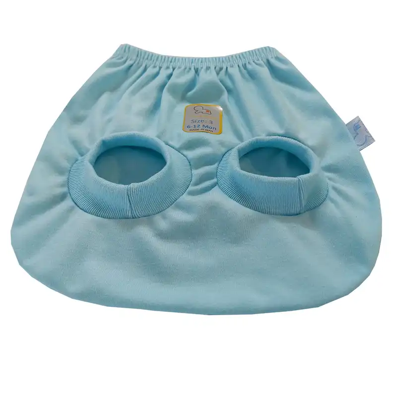 شورت نوزادی مدل عینکی کد GH114 رنگ آبی یخی