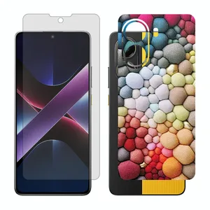 Glass Together model matte screen protector suitable for Xiaomi Poco X7 Pro mobile phone with back cover sticker