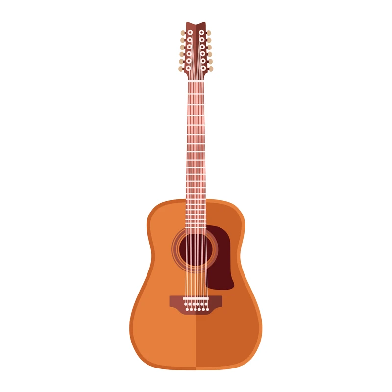 برچسب لپ تاپ پویا مارکت طرح گیتار اکوستیک کد 1346