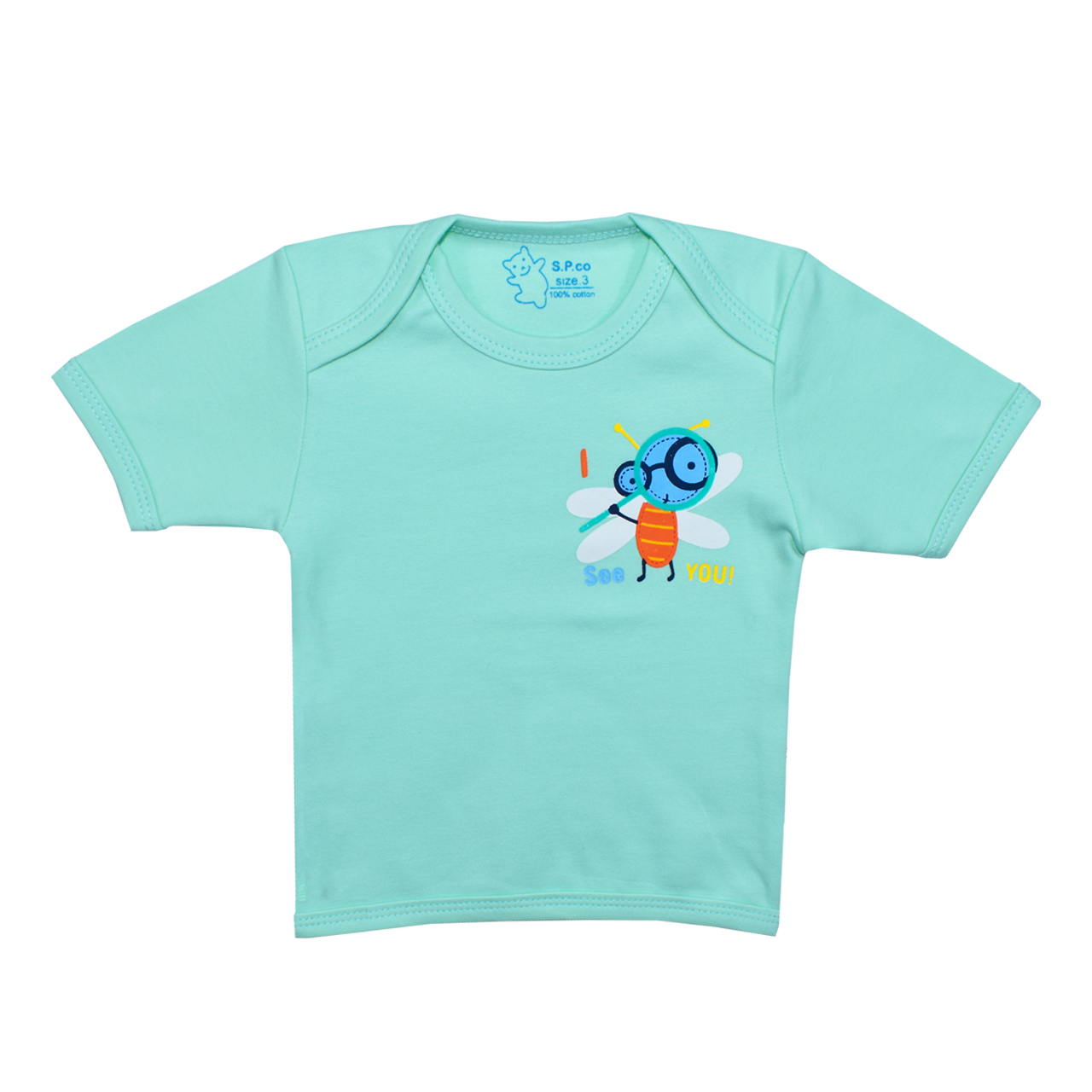 تی شرت آستین کوتاه نوزادی اسپیکو کد 300 -2 بسته دو عددی -  - 6