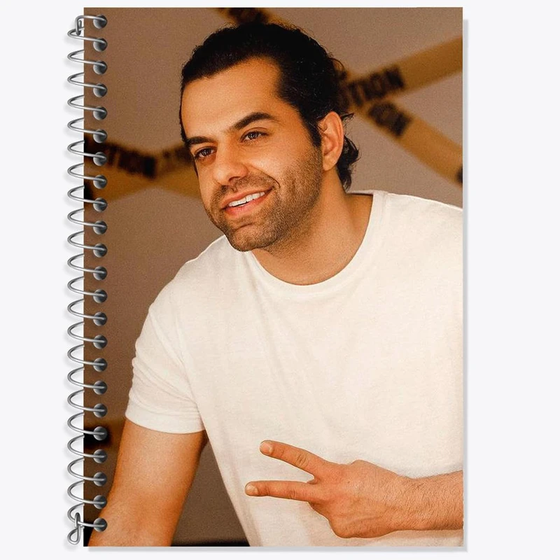 دفتر زبان 50 برگ خندالو مدل دو خط طرح رضا بهرام کد 4005