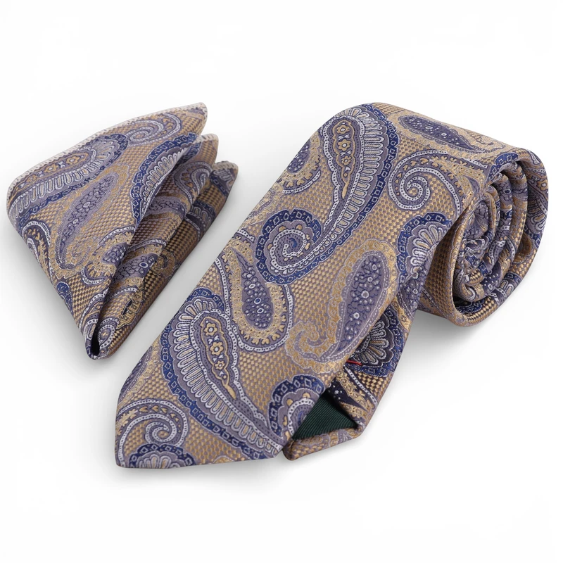 کراوات و دستمال جیب مردانه نسن مدل V75