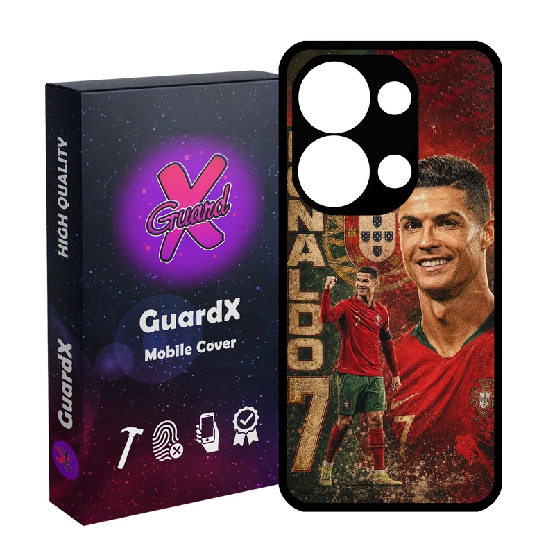 کاور گارد ایکس طرح رونالدو مدل 11073 مناسب برای گوشی موبایل شیائومی Redmi Note 13 Pro 4G / Poco M6 Pro 4G