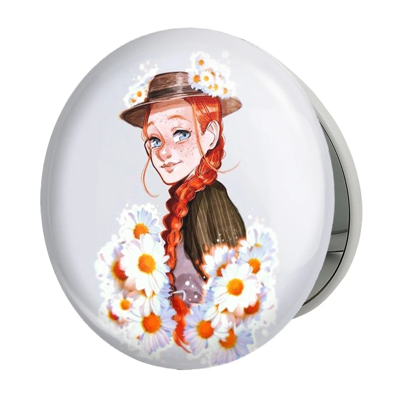 آینه جیبی خندالو طرح آن شرلی مدل تاشو کد 10548 