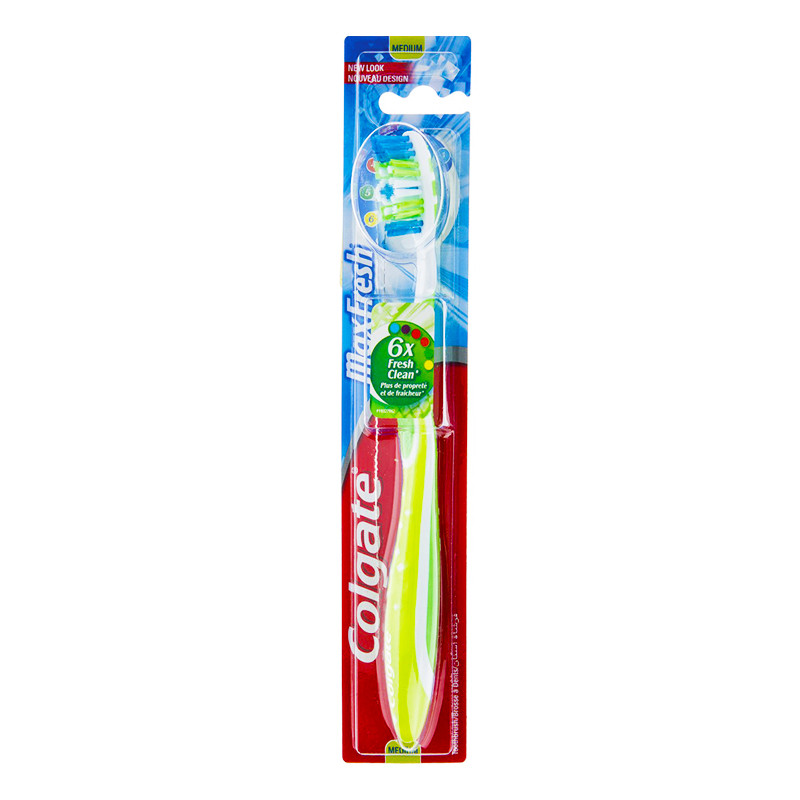 مسواک کلگیت مدل Max Fresh با برس متوسط مسواک کلگیت مدل Max Fresh با برس متوسط