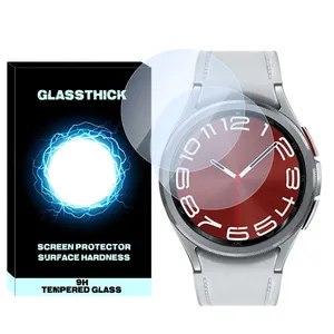 محافظ صفحه نمایش شیشه‌ای گلستیک مدل SH-GL مناسب برای ساعت هوشمند سامسونگ Galaxy watch 6 Classic 47mm بسته دو عددی