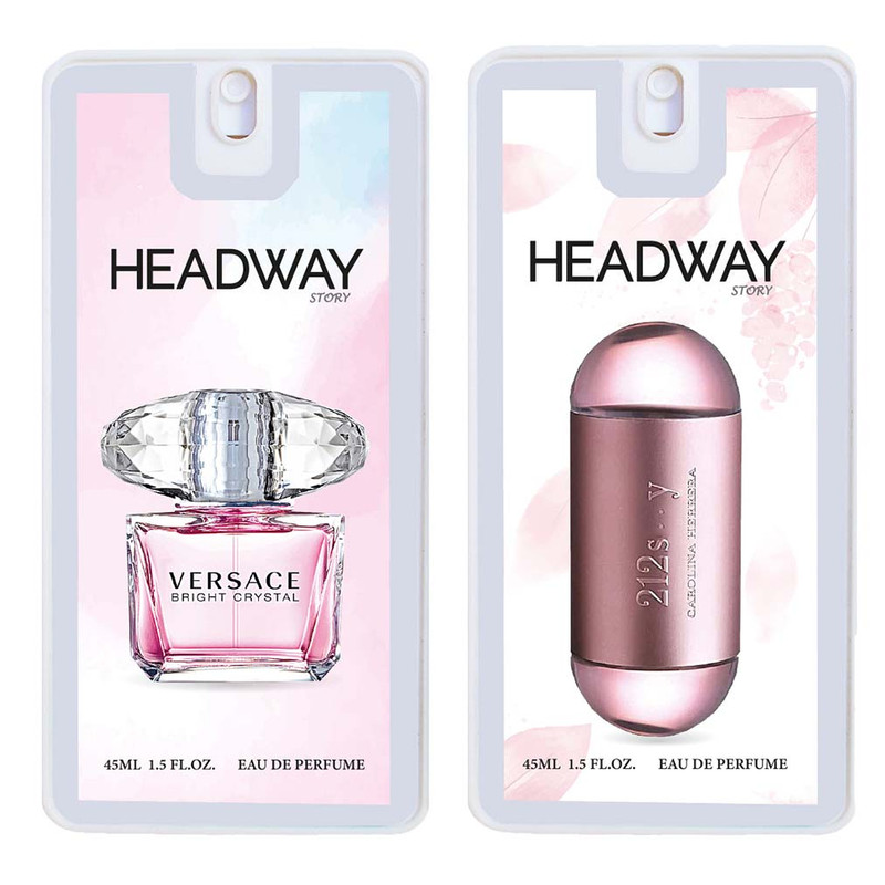 عطر جیبی زنانه هدوی مدل ورساچه برایت کریستال 212 کارولینا هررا حجم 45 میلی لیتر مجموعه 2 عددی عطر جیبی زنانه هدوی مدل ورساچه برایت کریستال 212 کارولینا هررا حجم 45 میلی لیتر مجموعه 2 عددی