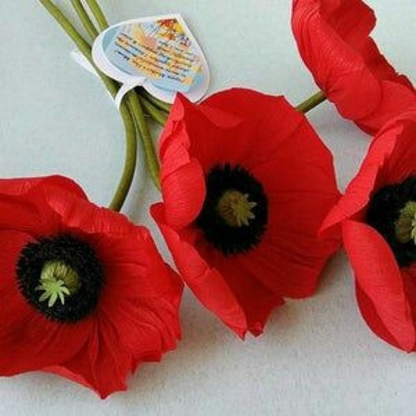 سیلیکون قالب گیری به گز مدل گل شقایق مجموعه 3 عددی