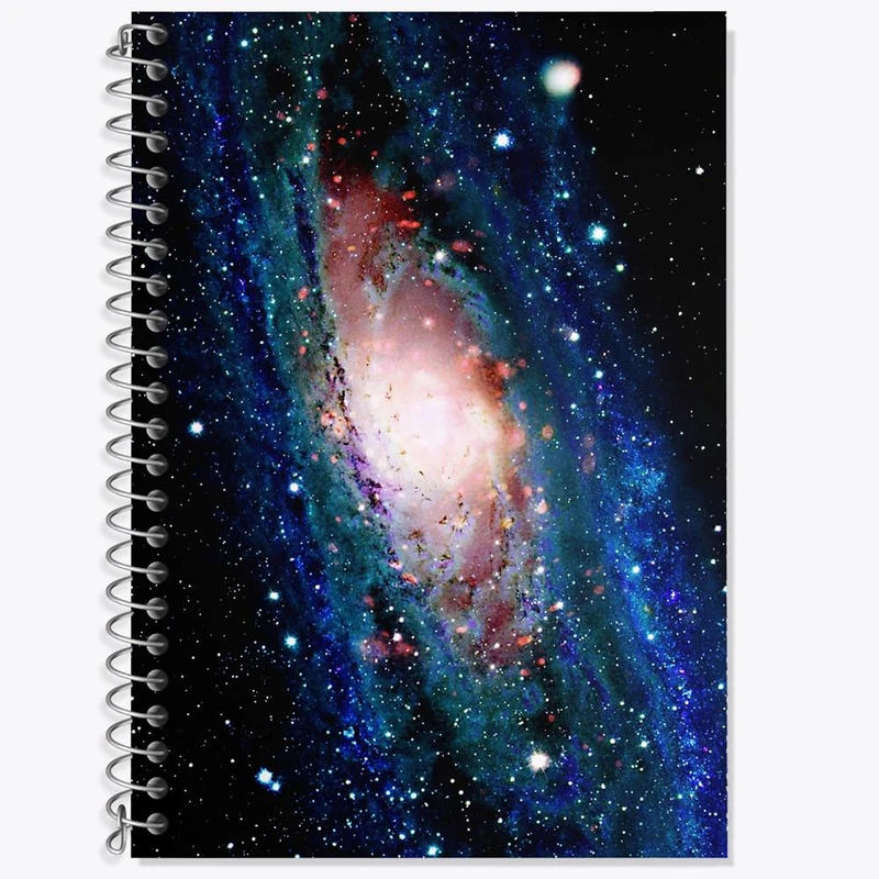 دفتر زبان 50 برگ خندالو مدل سه خط طرح کهکشان و سیاره ها کد 25370