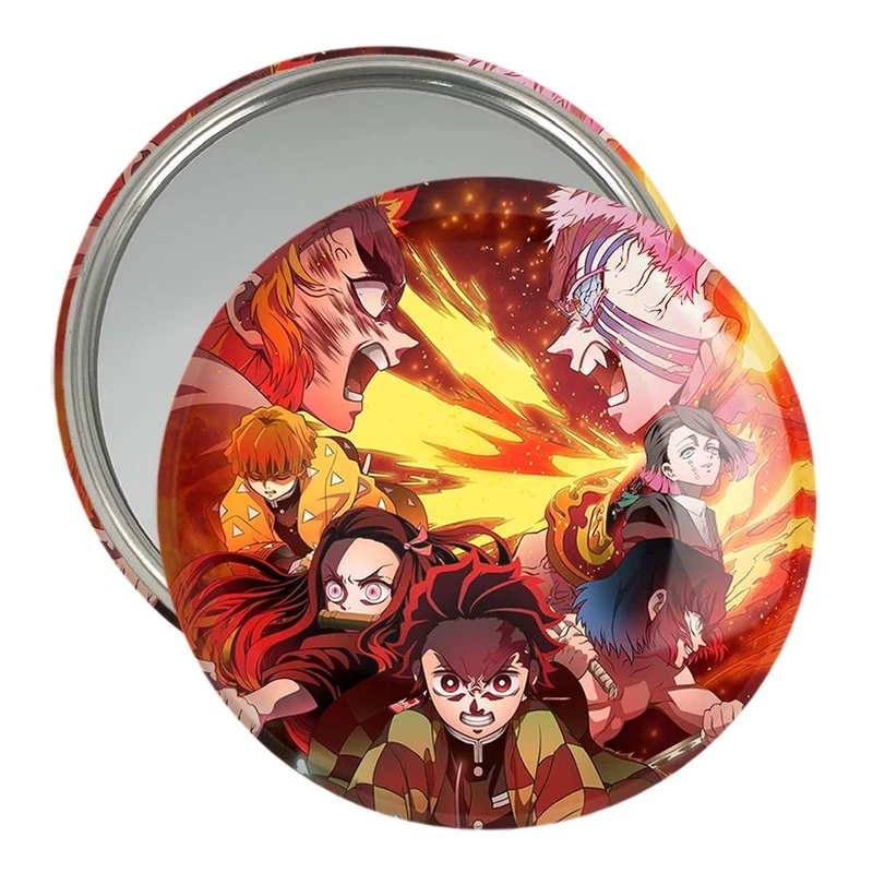 آینه جیبی خندالو مدل تانجیرو و دوستان انیمه شیطان کش  کد 12791