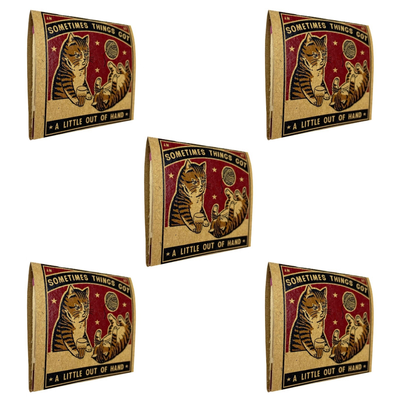 کبریت مدل گربه بازیگوش بسته 5 عددی