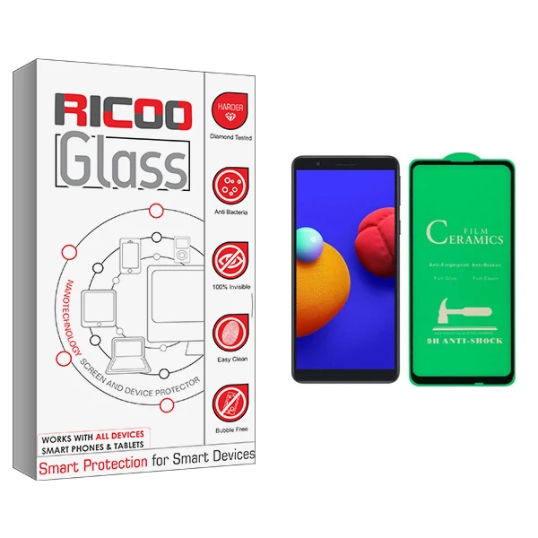 محافظ صفحه نمایش سرامیکی ریکوو مدل +HD مناسب برای گوشی موبایل سامسونگ Galaxy A01 Core