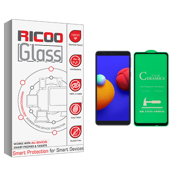 محافظ صفحه نمایش سرامیکی ریکوو مدل +HD مناسب برای گوشی موبایل سامسونگ Galaxy A01 Core
